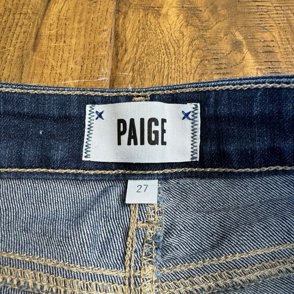 Paige Verdugo Ankle Skinny Jeans Dark Wash Denim Mid Rise Women's Size 27 - Picture 2 of 7